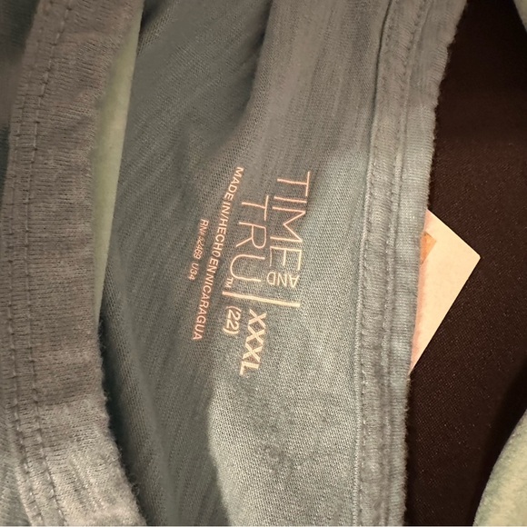 Time and Tru Light Blue Casual Tee - Picture 2 of 2